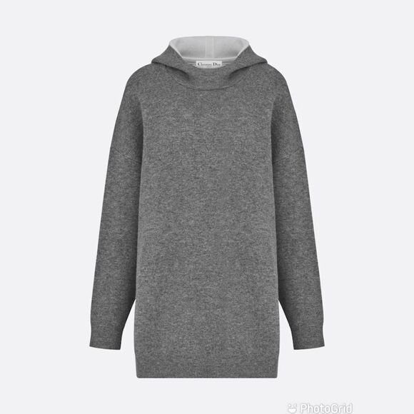Christian Dior J'ADIOR 8' Hooded Cashmere Sweater with Rear Signature - Picture 1 of 13
